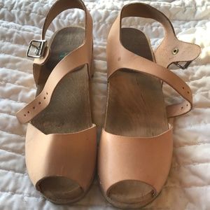 MIA PEACH CLOGS SIZE 38 MADE IN SWEDEN